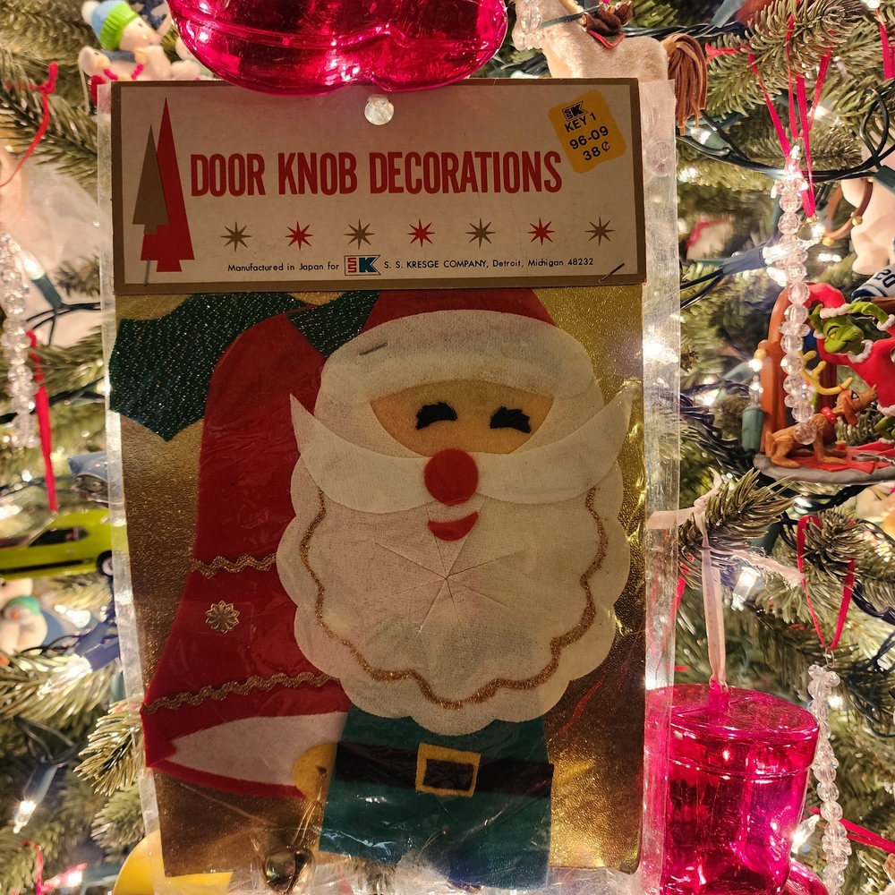 Festive Santa Door Knob Hanger